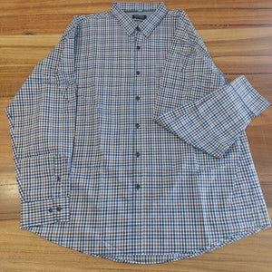 PERRONE L/S EASY CARE SHIRT CHECK SIZE 5XL BX2128 CLEARANCE