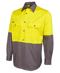 JB's 6HWSL  HIVIS L/S 150G SHIRT bulk OR single