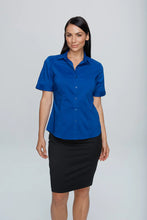 Load image into Gallery viewer, MBHS0032 AP SHORT SLEEVE SHIRT NAVY - LADIES SIZE 4 - 26