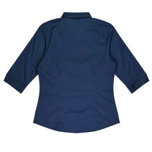 Load image into Gallery viewer, MBHS0038 AP 3/4 SLEEVE SHIRT NAVY - LADIES SIZE 4 - 26