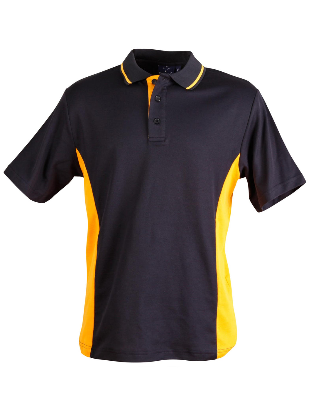 MBHS0013 RR POLO COTTON NAVY/GOLD - MEN'S SIZE S - 5XL