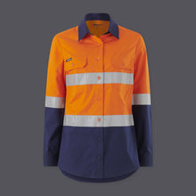 Load image into Gallery viewer, KingGee K44227 Women’s  Workcool Hi Vis Reflective Shirt Long Sleeve