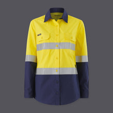 Load image into Gallery viewer, KingGee K44227 Women’s  Workcool Hi Vis Reflective Shirt Long Sleeve