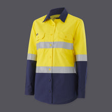 Load image into Gallery viewer, KingGee K44227 Women’s  Workcool Hi Vis Reflective Shirt Long Sleeve