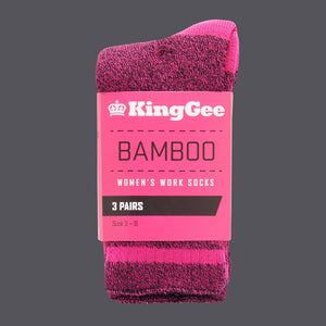 Kinggee K49015 Wmn Bamboo Sock 3pk